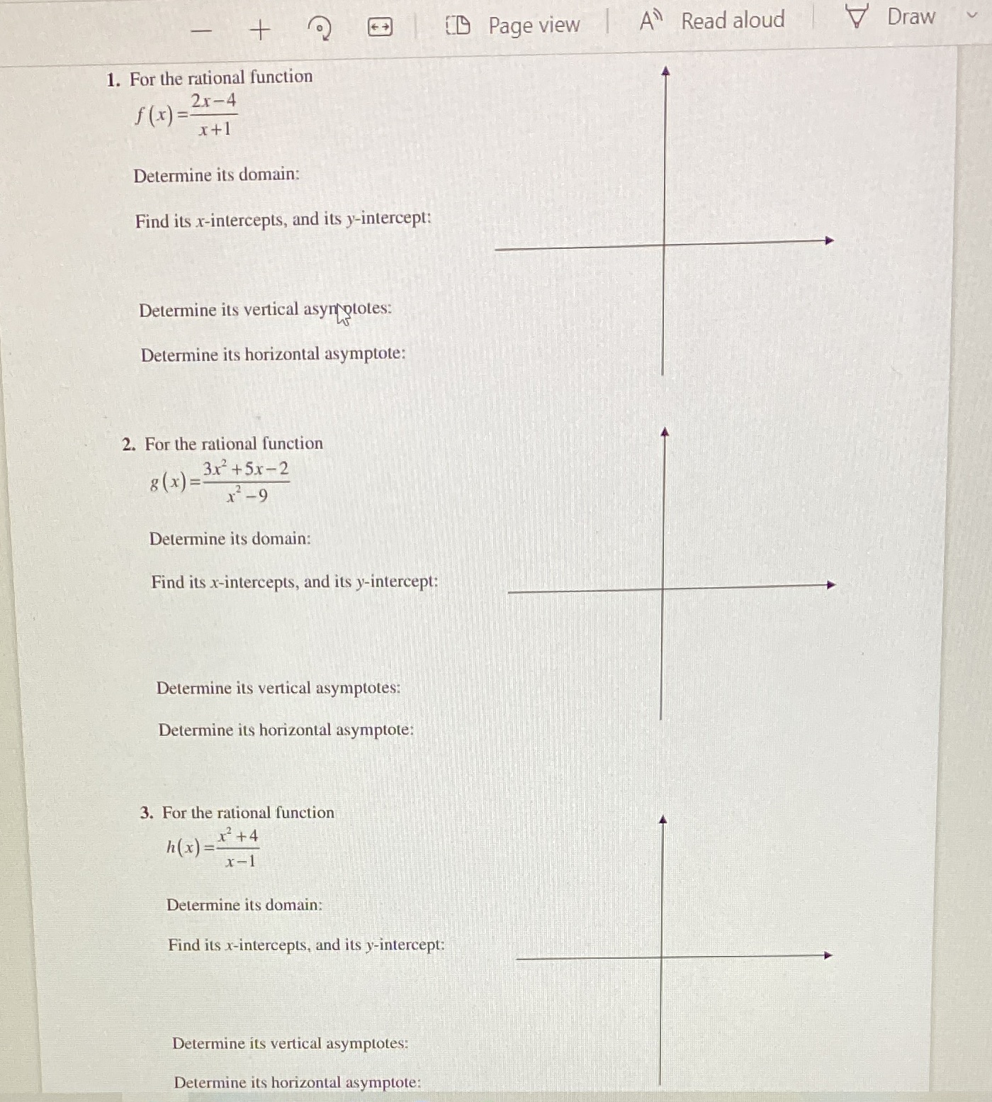 + D Page view | A Read aloud Draw 1. For