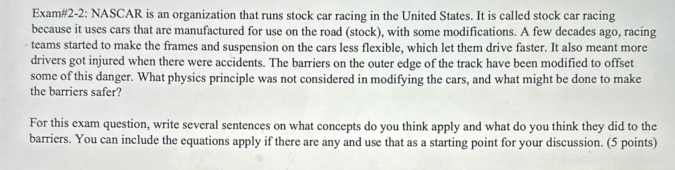 Please help with answering this for General Physics class concepts . I