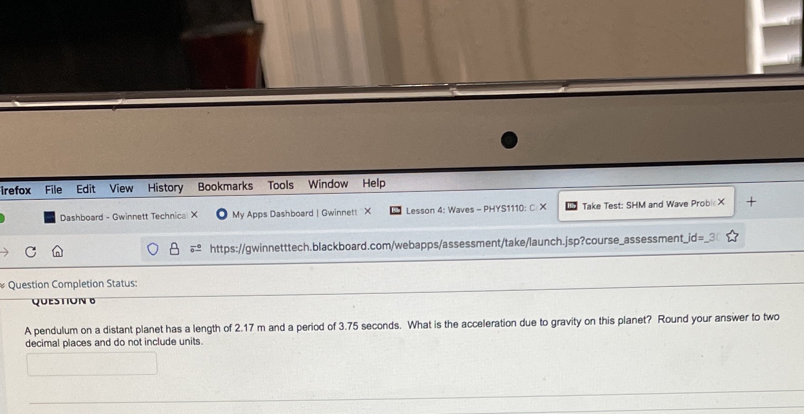  a; Question Completion Status: ration due in gravity on this planet?