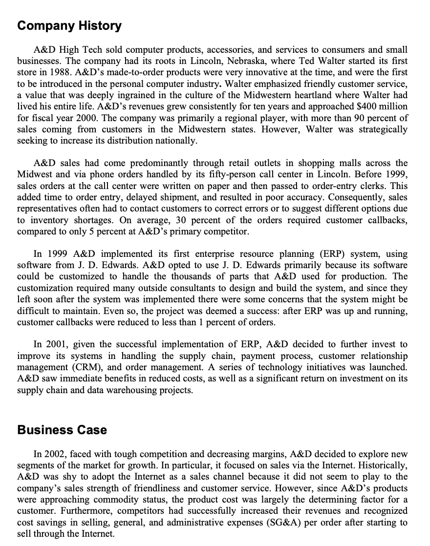 In his twelve years as a technology project manager at A&D High