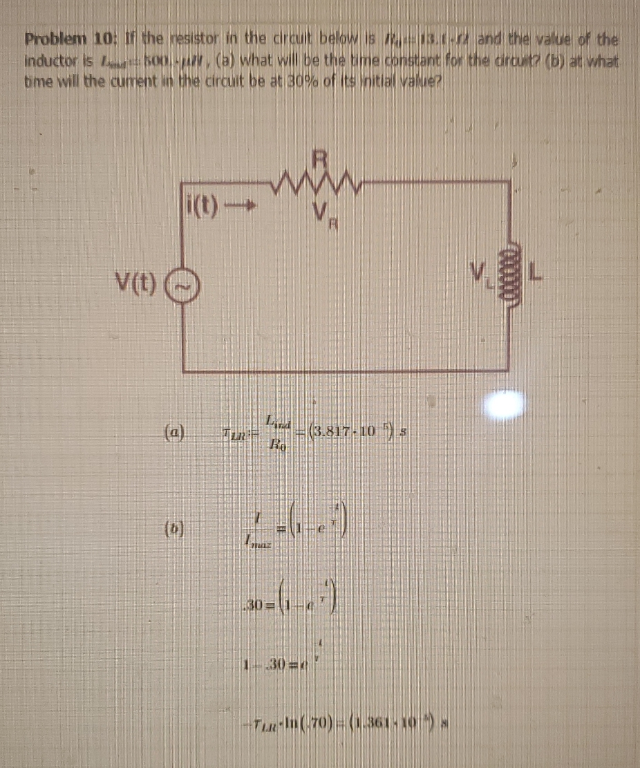 Please help me understand how my professor plugged in the values Problem