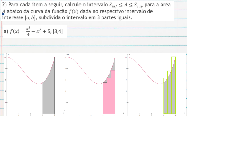 for each item below, calculate the interval Sinf less equal to A