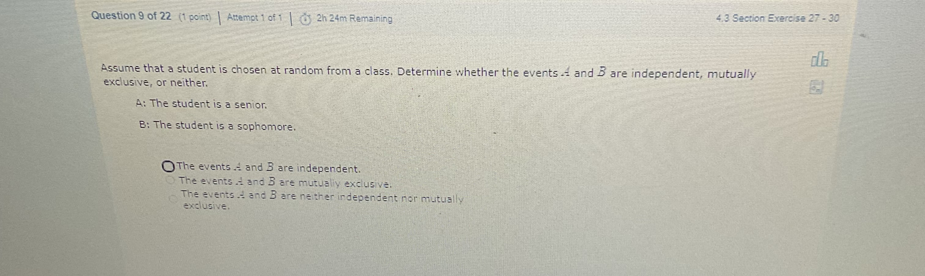 4.3 Section Exercise 27 - 30 Question 9 of 22 (1