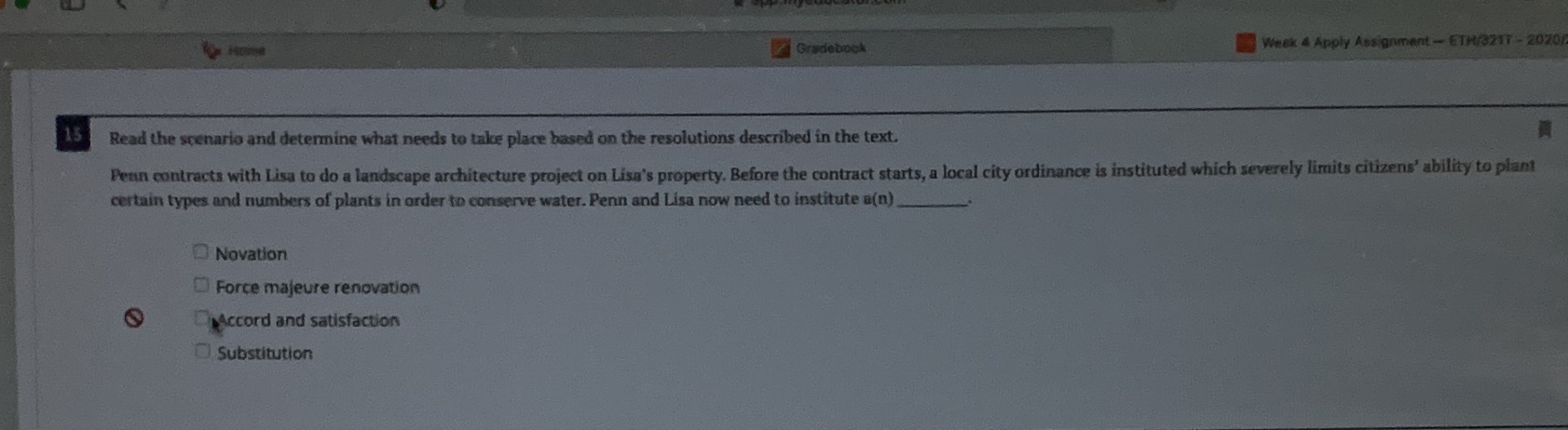 Gradebook Week 4 Apply Assignment - ETH/3217 - 2020 15 Read