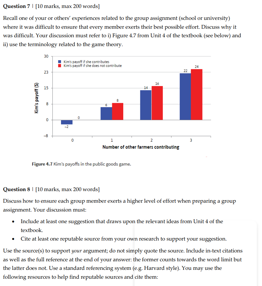  Question '7 | [10 marks, max 200 words] Recall one of