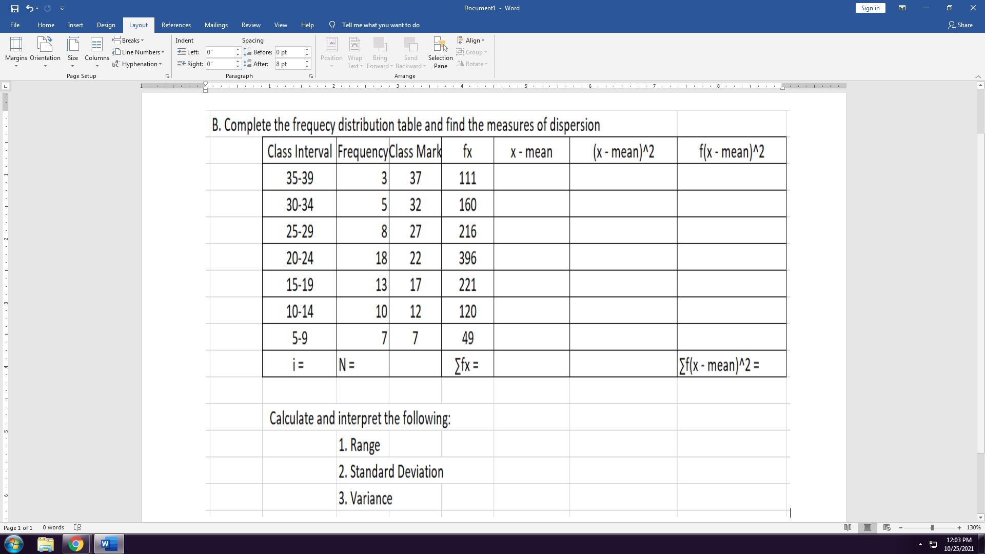  Documentl - Word Sign in X File Home Insert Design Layout