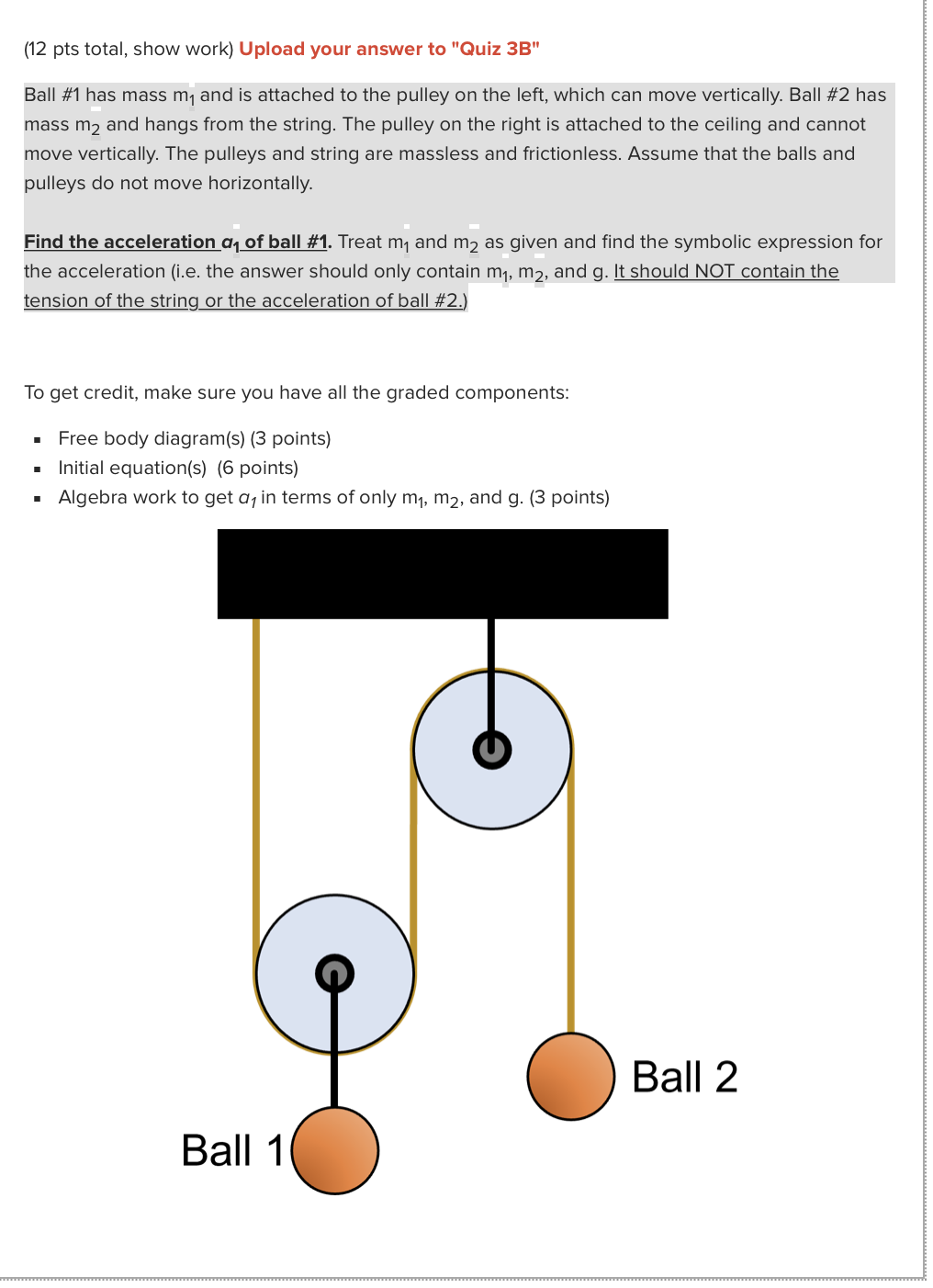 (12 pts total, show work} Upload your answer to \"Quiz 33"