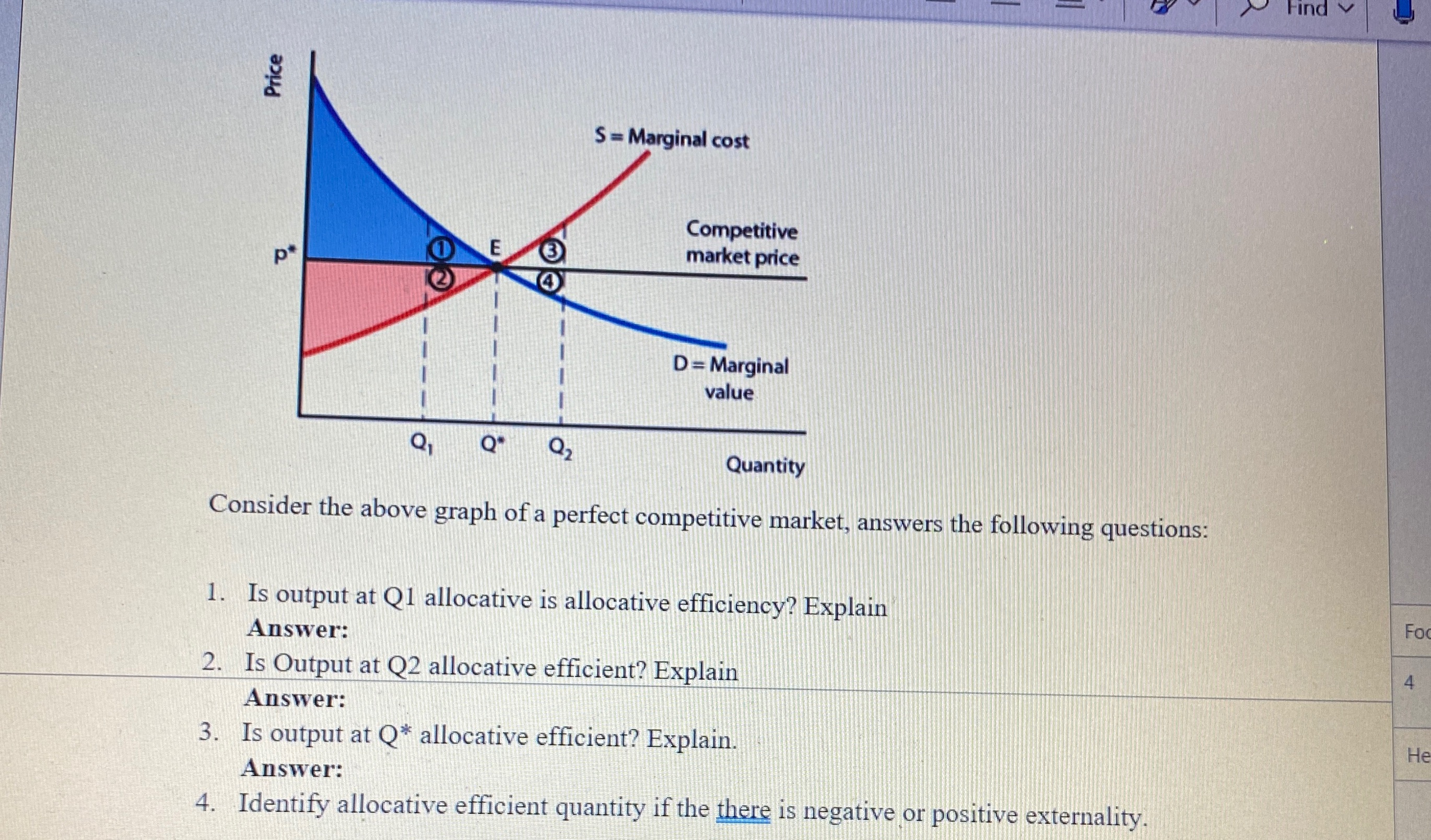 Answer this pla Find v Price S = Marginal cost Competitive p