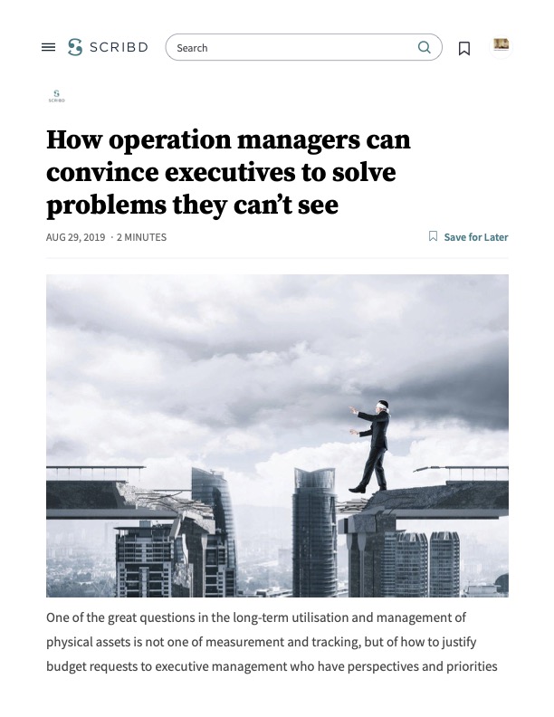 = & SCRIBD Search Q How operation managers can convince executives