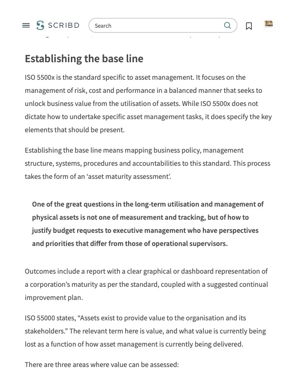 Save for Later One of the great questions in the long-term utilisation