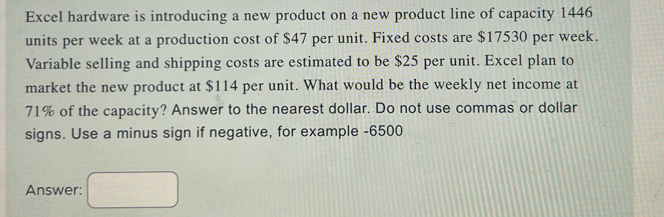 Excel hardware is introducing a new product on a new product