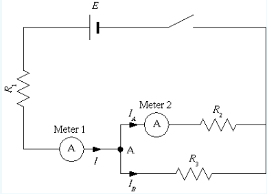 below. If Meter 1 reads 4.8 mA, R1 = 12 and R2