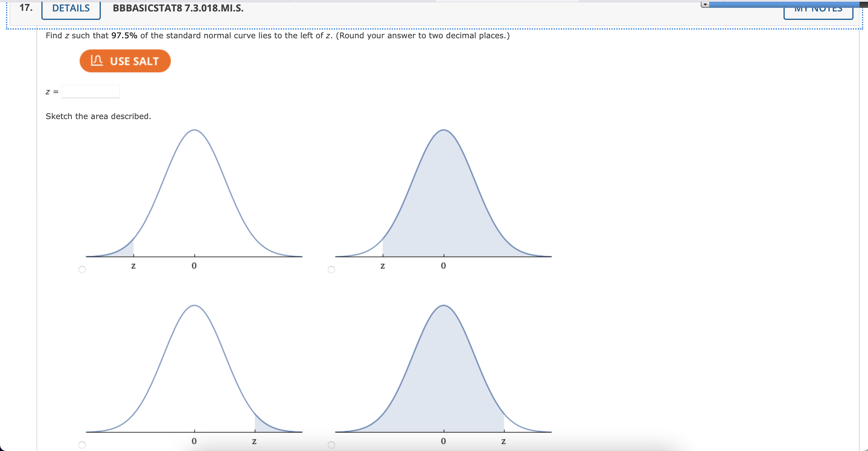 normal distribution with the specified mean and standard deviation. Find the indicated