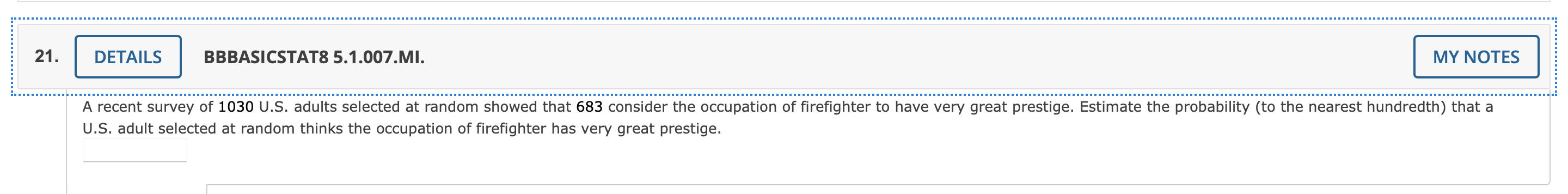 M = 104; 6 = 19 P(x 2 120) =17. DETAILS BBBASICSTAT8