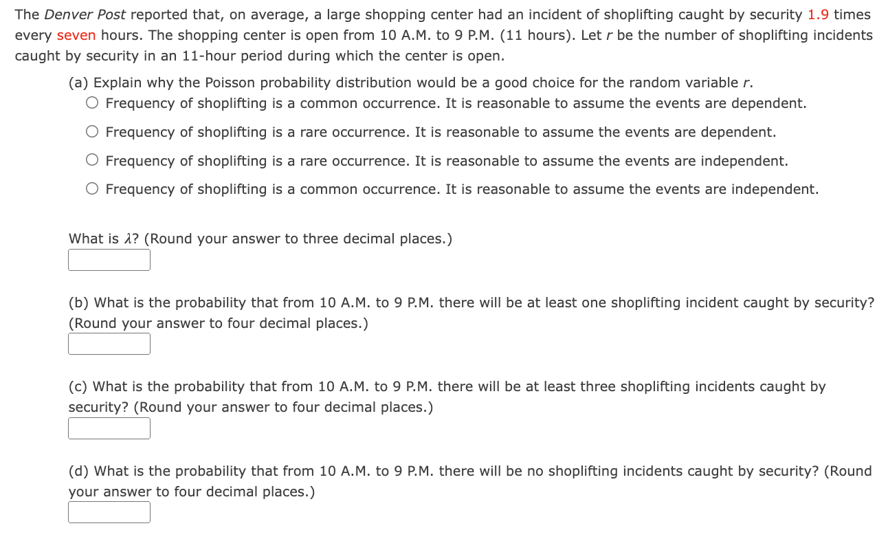  The Denver Post reported that, on average, a large shopping center