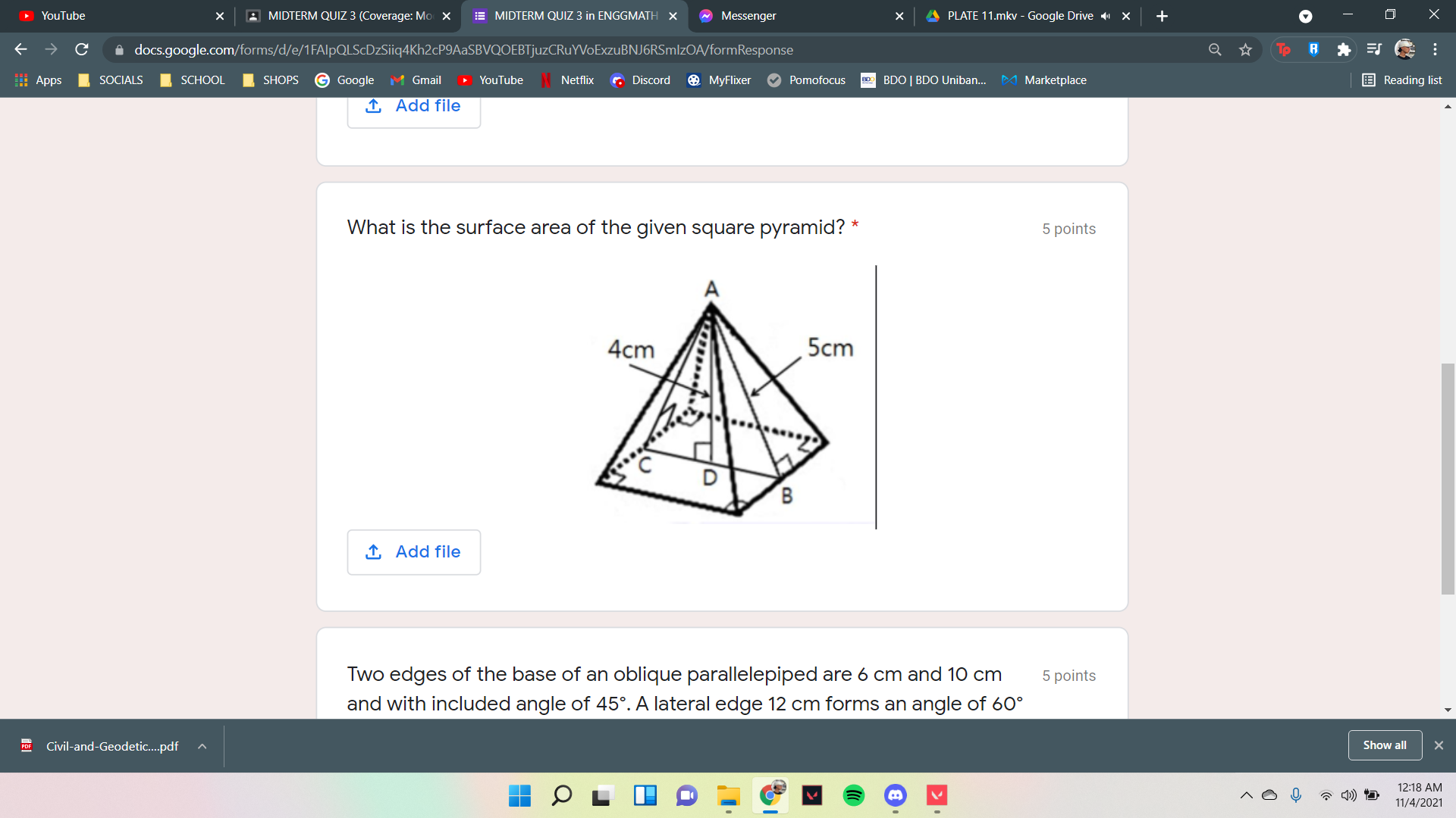 YouTube X MIDTERM QUIZ 3 (Coverage: Mo X MIDTERM QUIZ 3