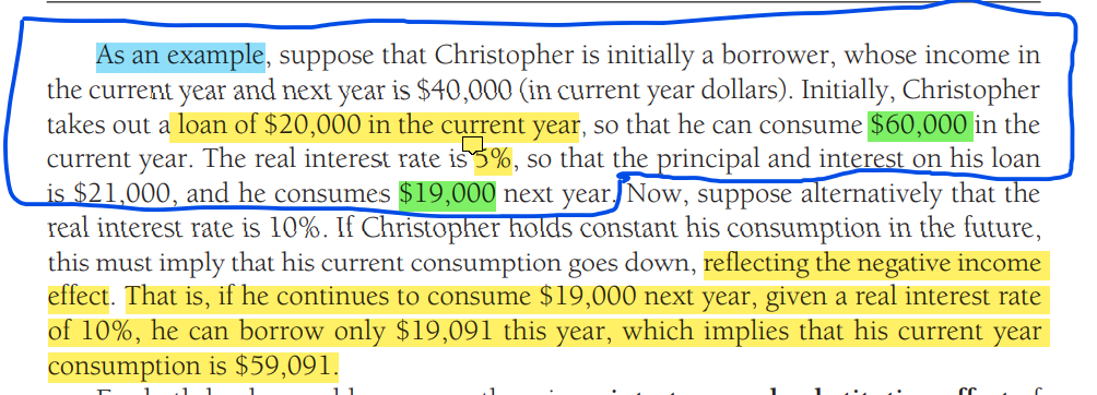  As an example, suppose that Christopher is initially a borrower, whose