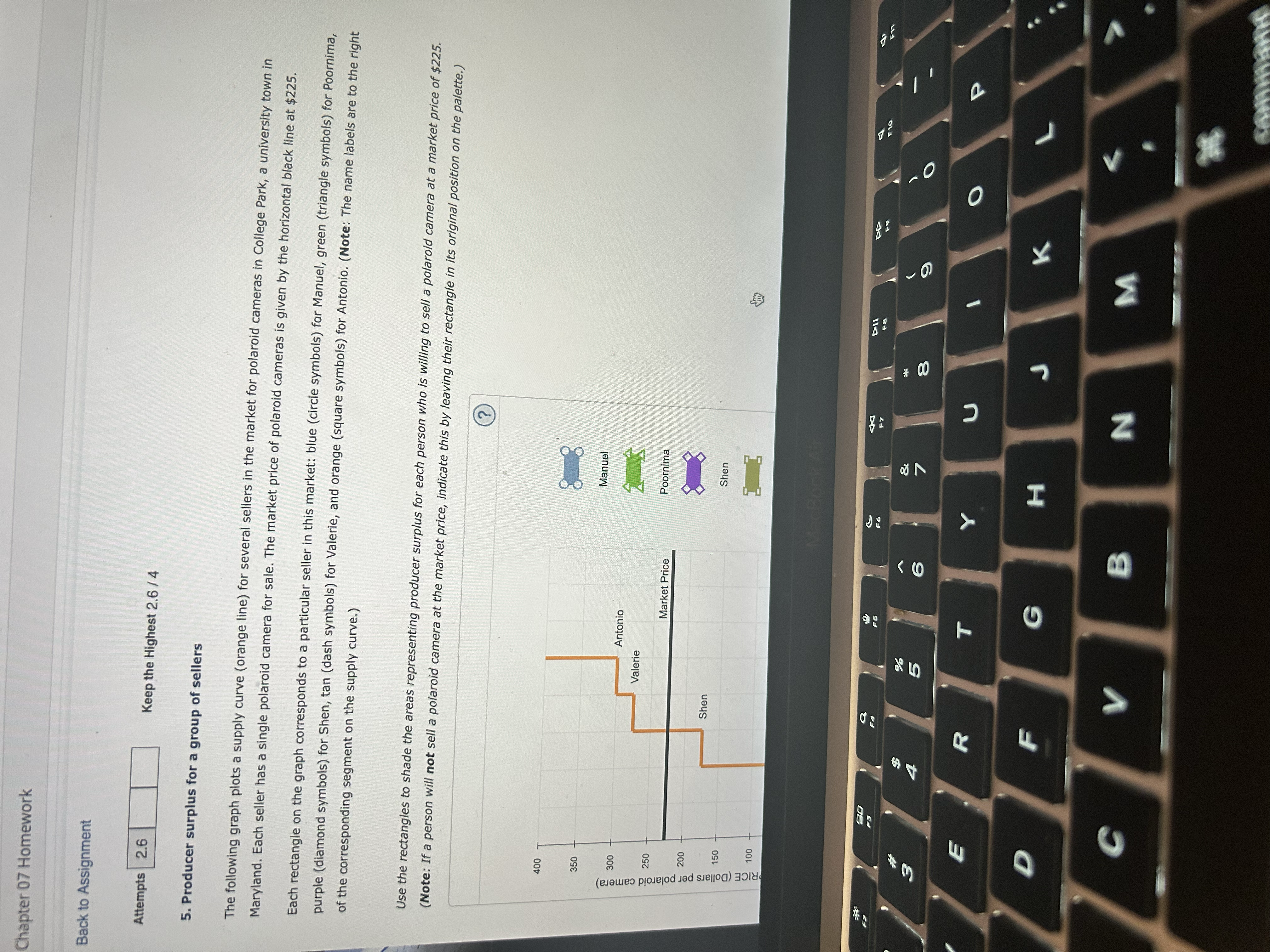 Chapter 07 Homework Back to Assignment Attempts 2.6 Keep the Highest