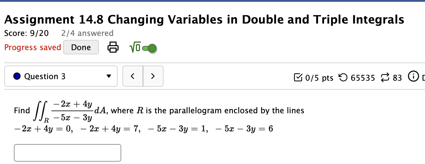 2/4 answered Progress saved Done Vo O Question 2 0/5 pts '
