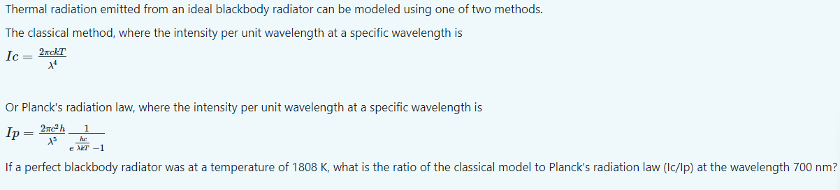 Question 1.)The sun is radiating light from its surface with a temperature