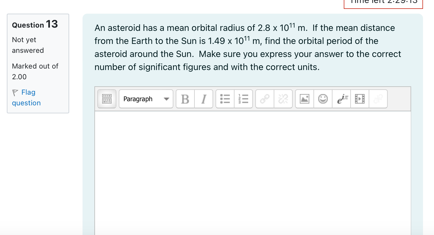 PLEASE HELP ME WITH THIS PHYSICS QUIZ THERES A TIME LIMIT Question