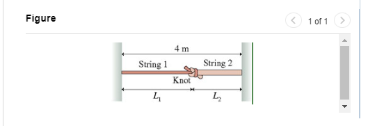 g/m and string 2 has linear density 3.30 g/m . A student