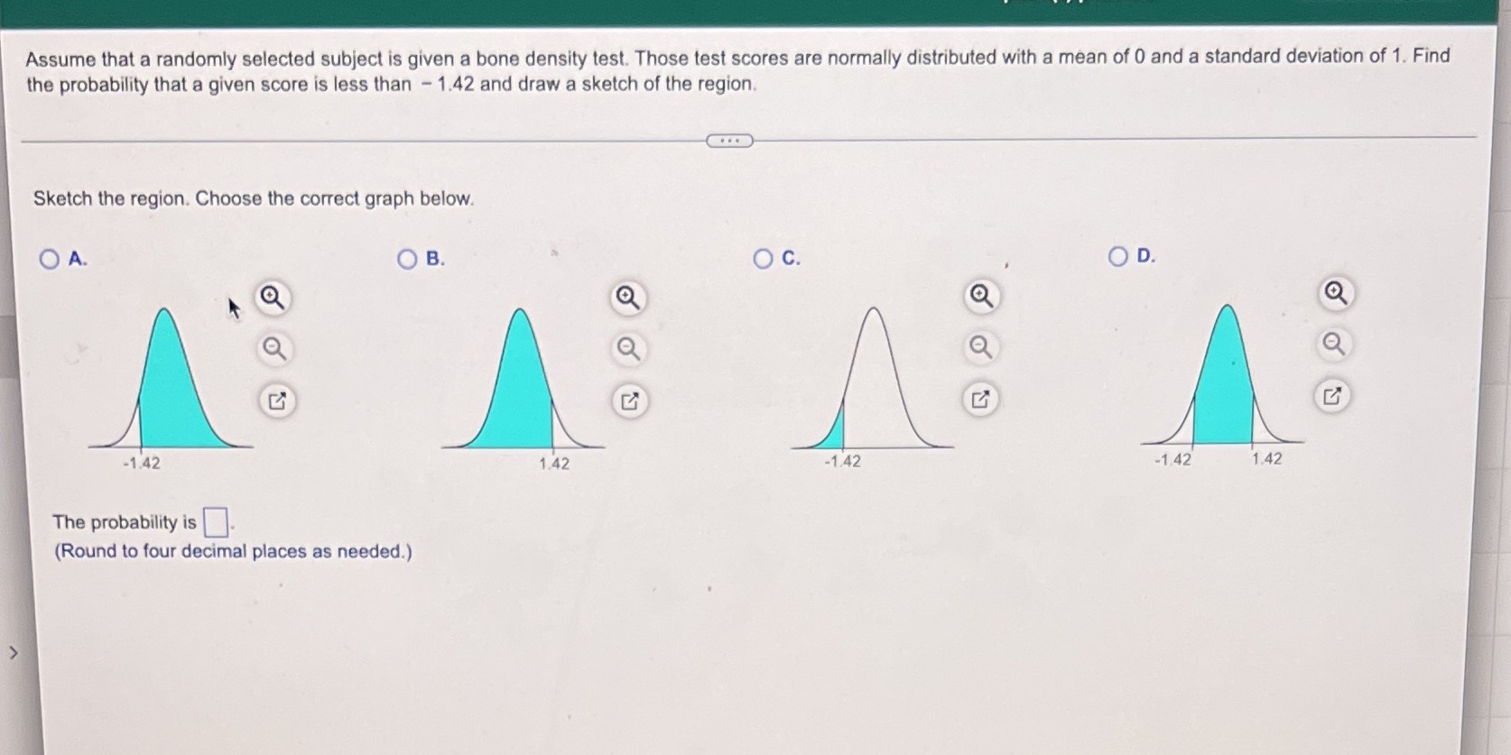 The probability question also Assume that a randomly selected subject is given