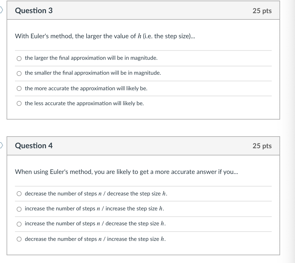 steps to determine the approximate value of y(4), given that y(3) =