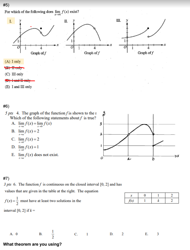 lim = 0 X40 X #2) Name and sketch the three types