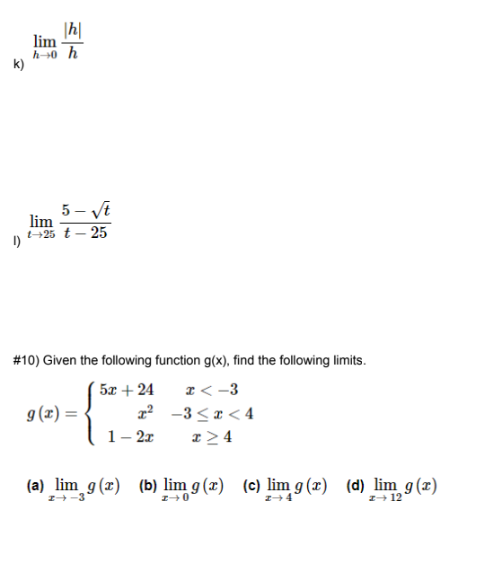 f(x) = Ymin= -4 Ymax=4 Ysol=1 lim f(x) = DNE IXres=1 b)