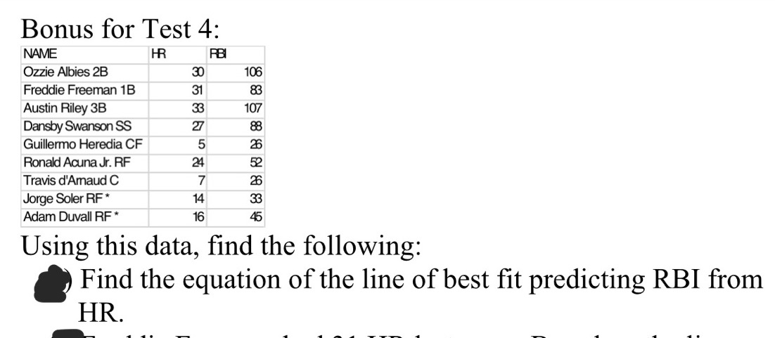 Can you answer this for me & show work if needed Bonus