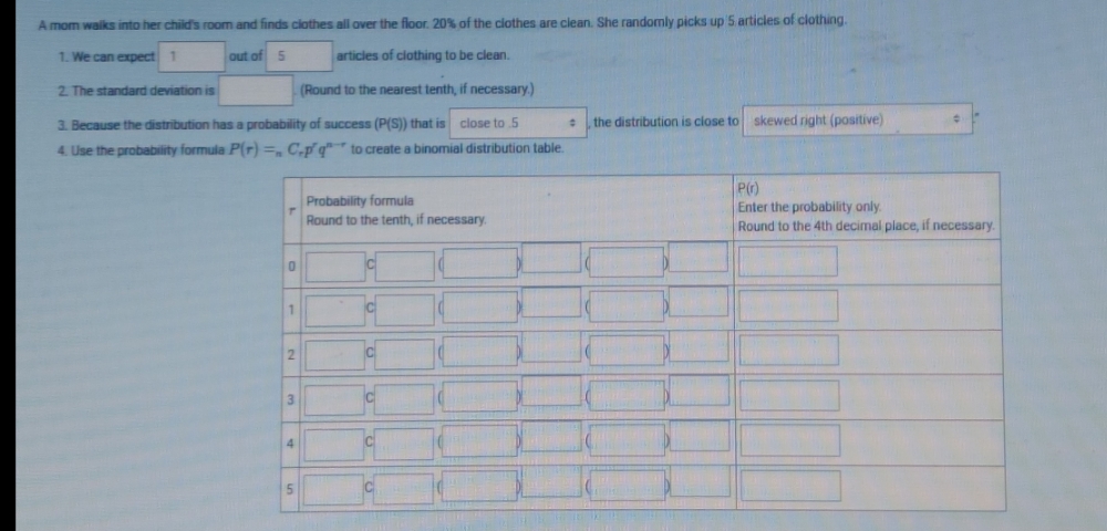 Can you explain how you would get the standard deviation and even