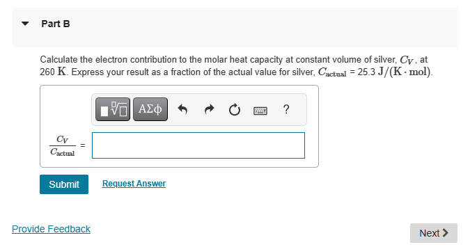 Review | Constants Part A Silver has a Fermi energy of 5.48