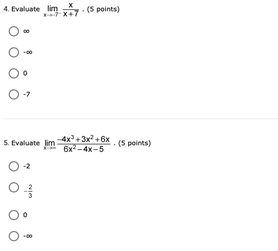 points) x-5 O There is a hole at x = -25. There