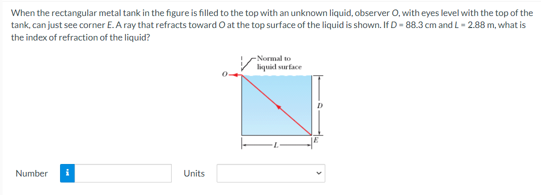 When the rectangular metal tank in the figure is filled to