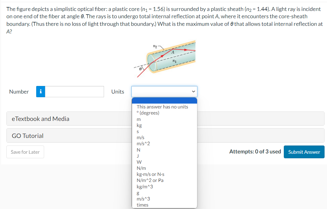 that refracts toward O at the top surface of the liquid is