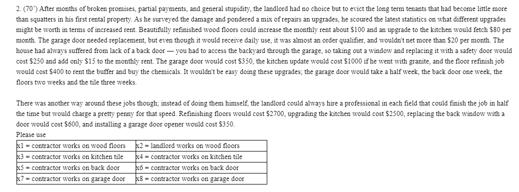 2. (70') After months of broken promises, partial payments, and general stupidity,