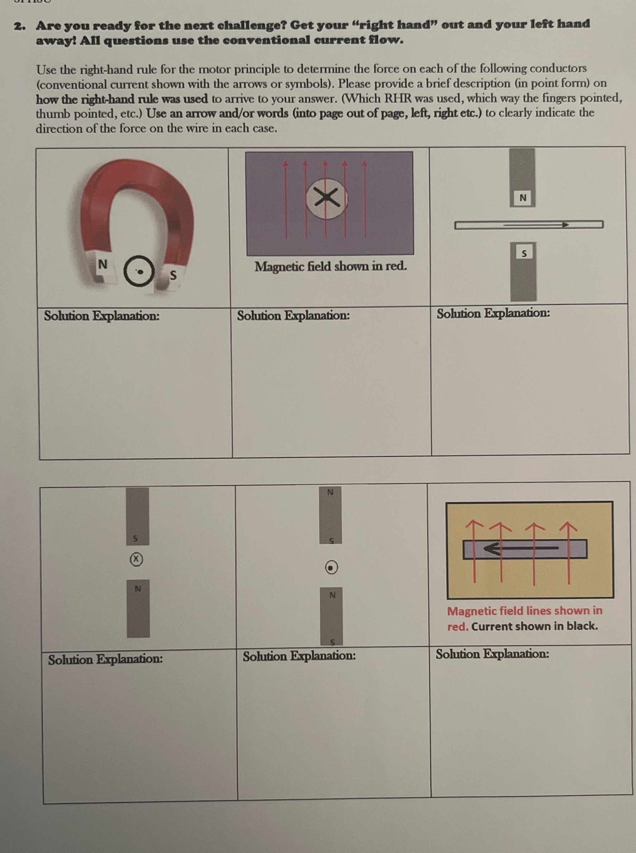 Can you write out the solution explanation for each box, and answer