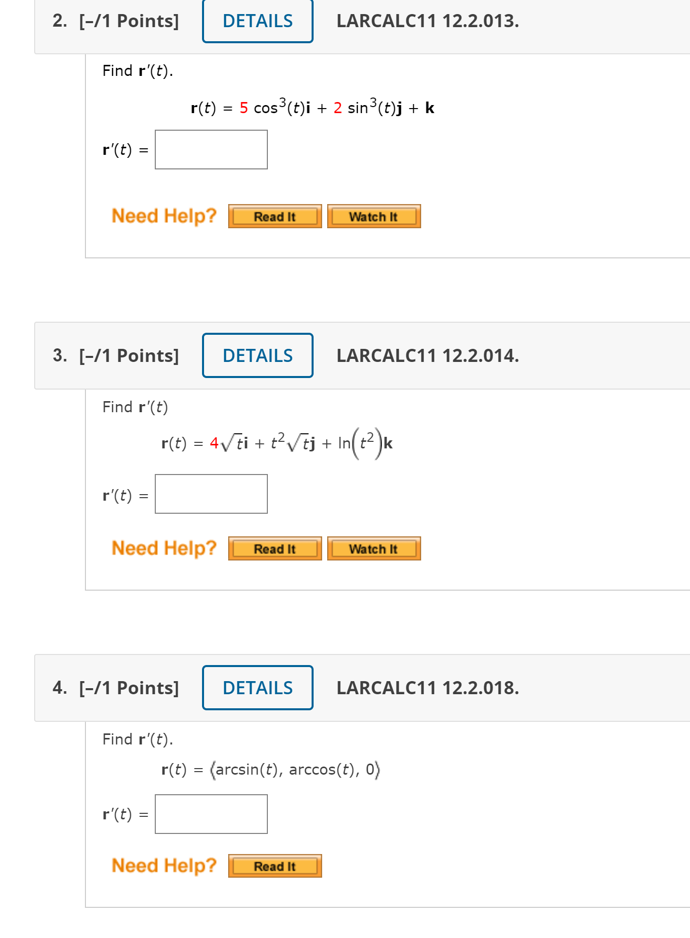 to. r(t ) = (1 + t)i+ taj, to = 1 r'(t)