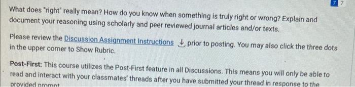  What does "right" really mean? How do you know when something