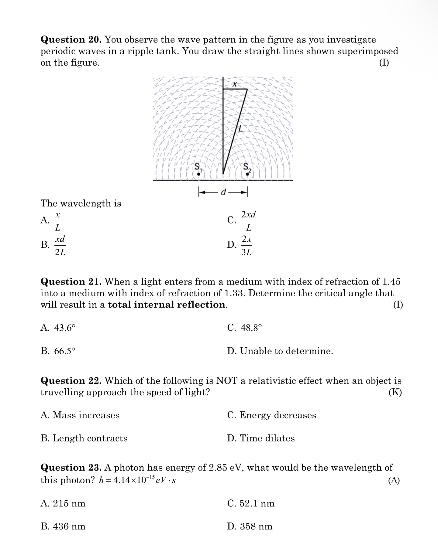 17. The magnetic field 0.30 m from a long straight conductor is