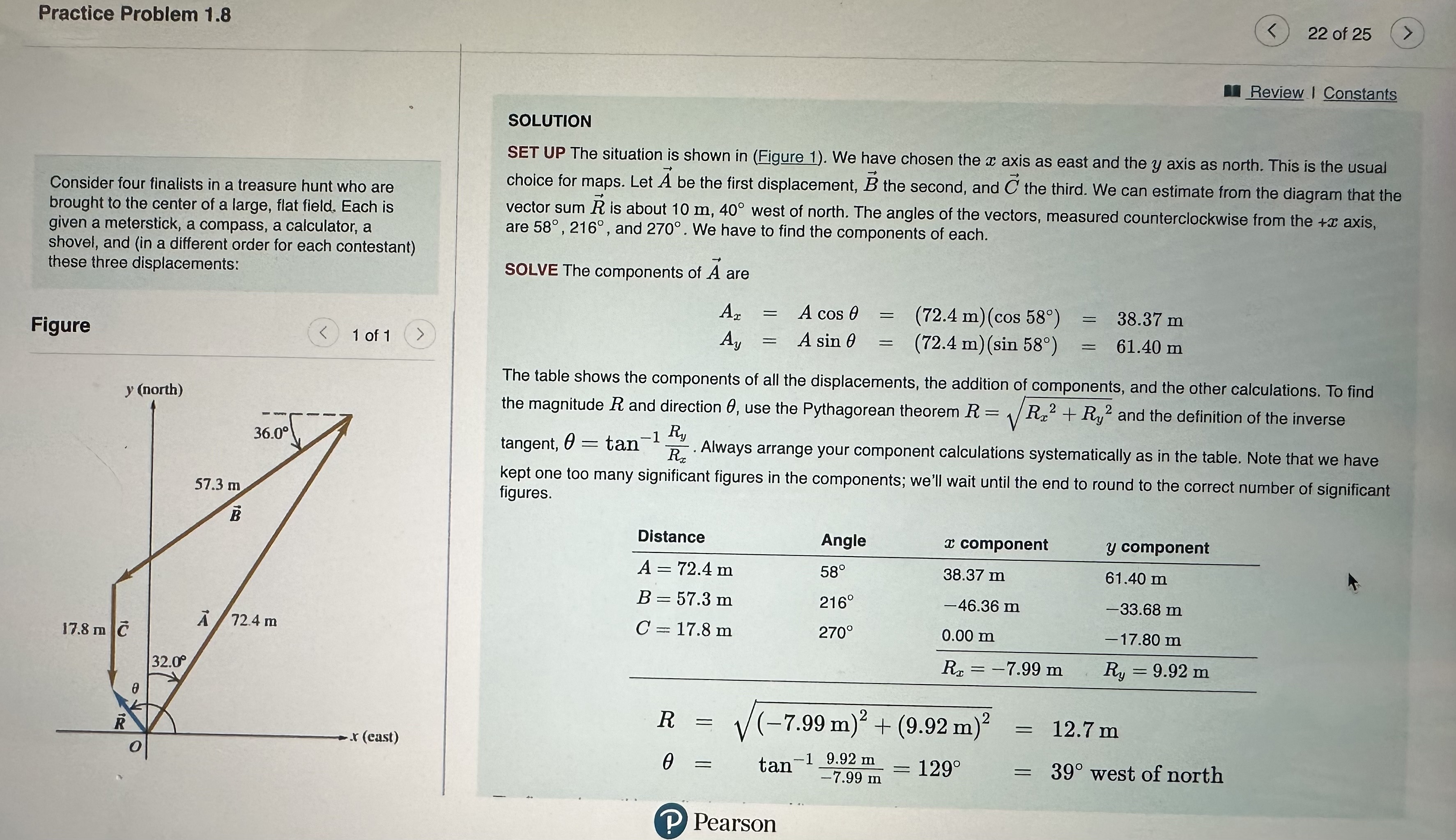 Practice Problem 1.8 Review | Constants SOLUTION SET UP The situation