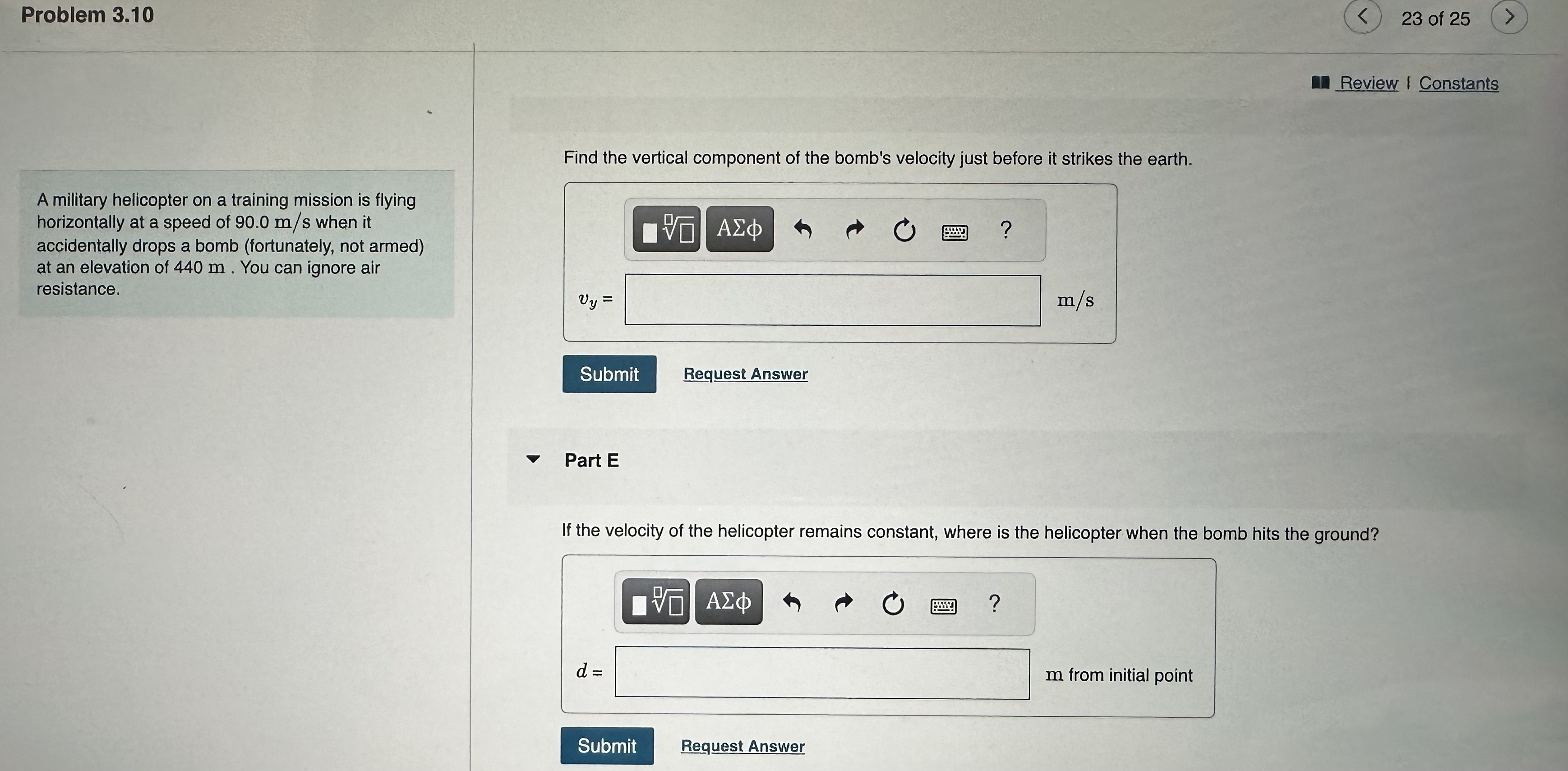 of a large, flat field. Each is vector sum R is about
