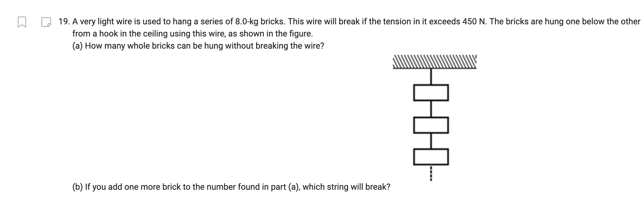 rope. (a) What is the magnitude of the force exerted by the