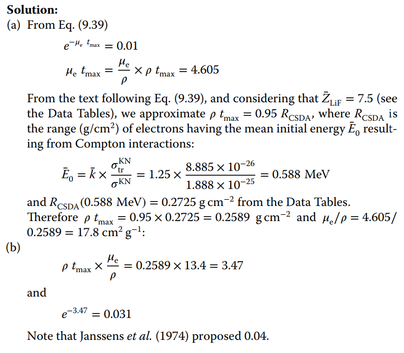Paliwal and Almond (1976) for the case of LiF irradiated by Co