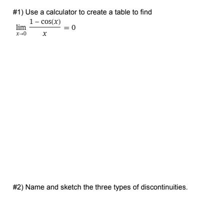 need help with calc practice #1) Use a calculator to create a