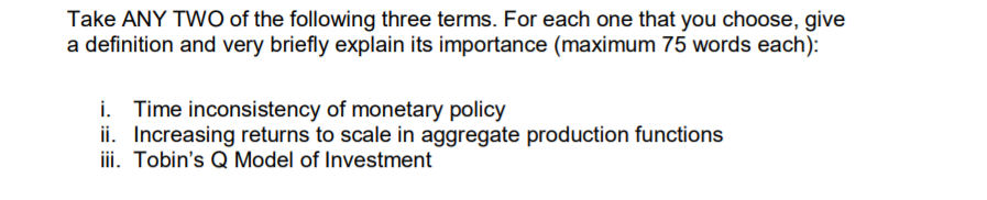 Money demand volatility Example answer: Money demand is 'liquidity preference' and depends