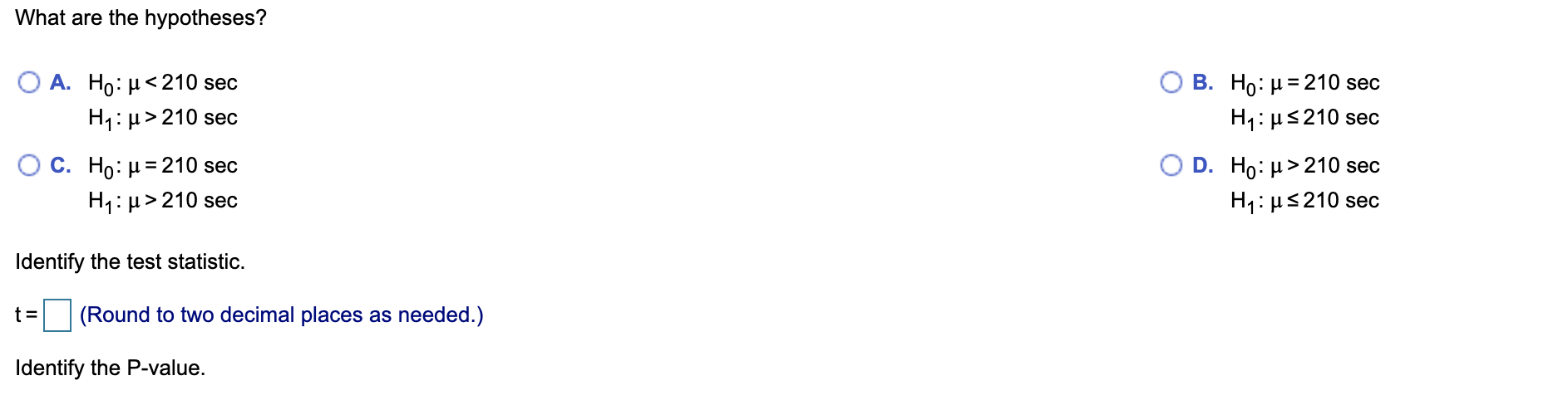 6.) Assume that a simple random sample has been selected from a