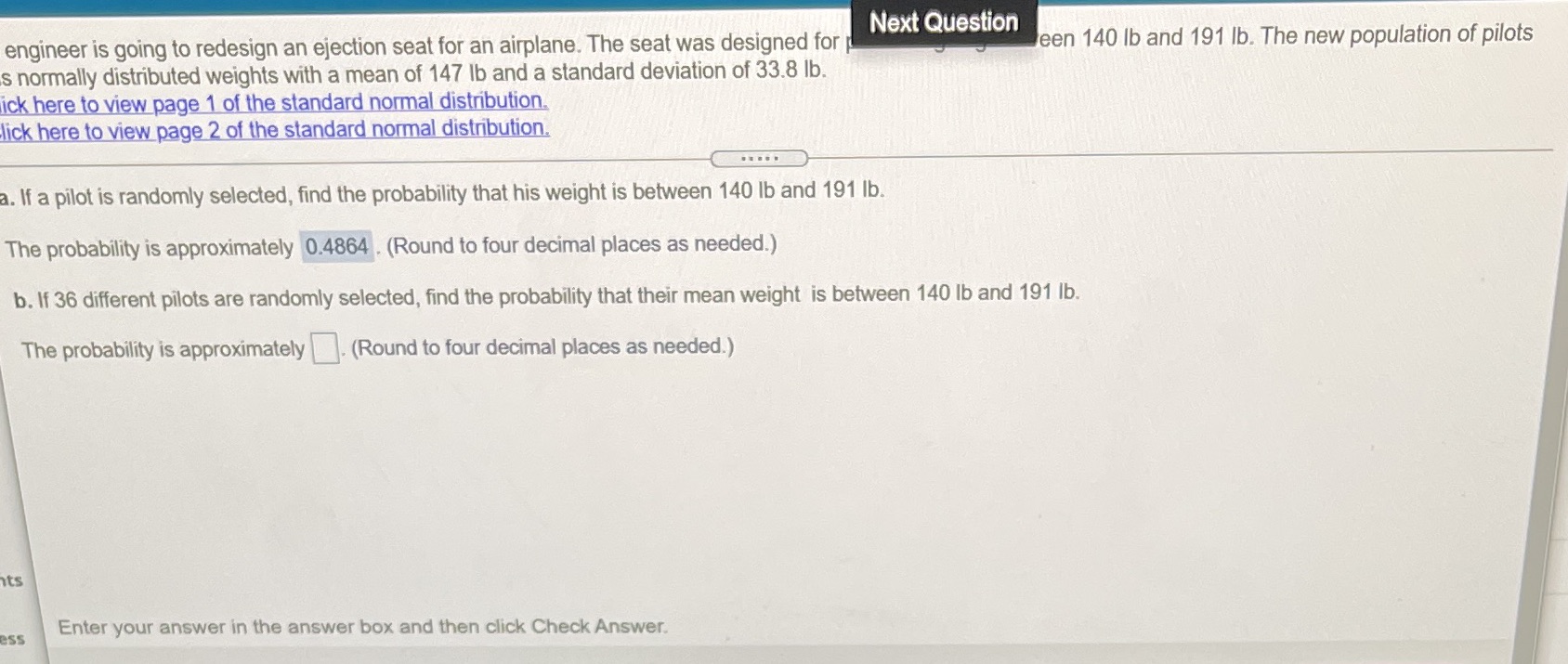 Next Question engineer is going to redesign an ejection seat for