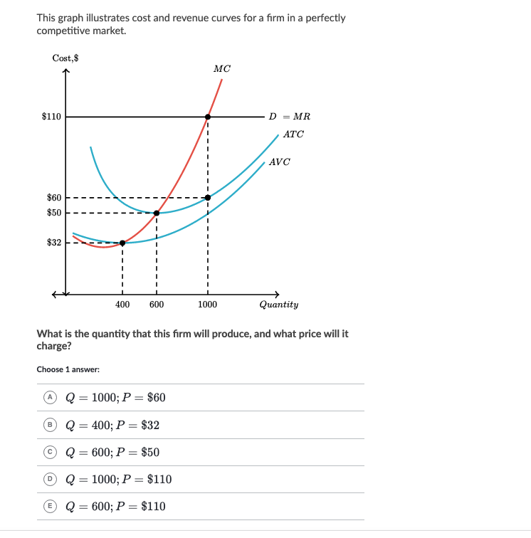 B) Producer surplus is C + D + F; consumer surplus is